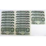 Beale 1 Pound (18) issued 1950, including a consecutively numbered pair, serial U69A 280020 & U69A