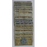 Scotland (60), a group of 1 Pound notes, Bank of Scotland (15) dated 1955 - 1960, British Linen Bank