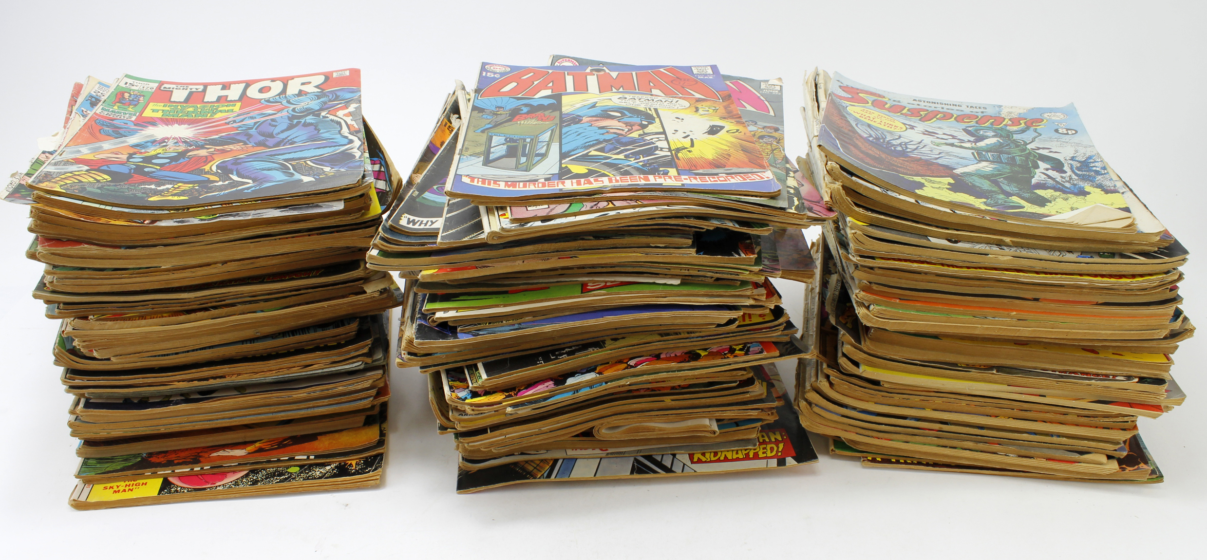 Comics. A collection of over 130 comics, circa 1950s to 1970s, including Amazing Spider Man (nos.