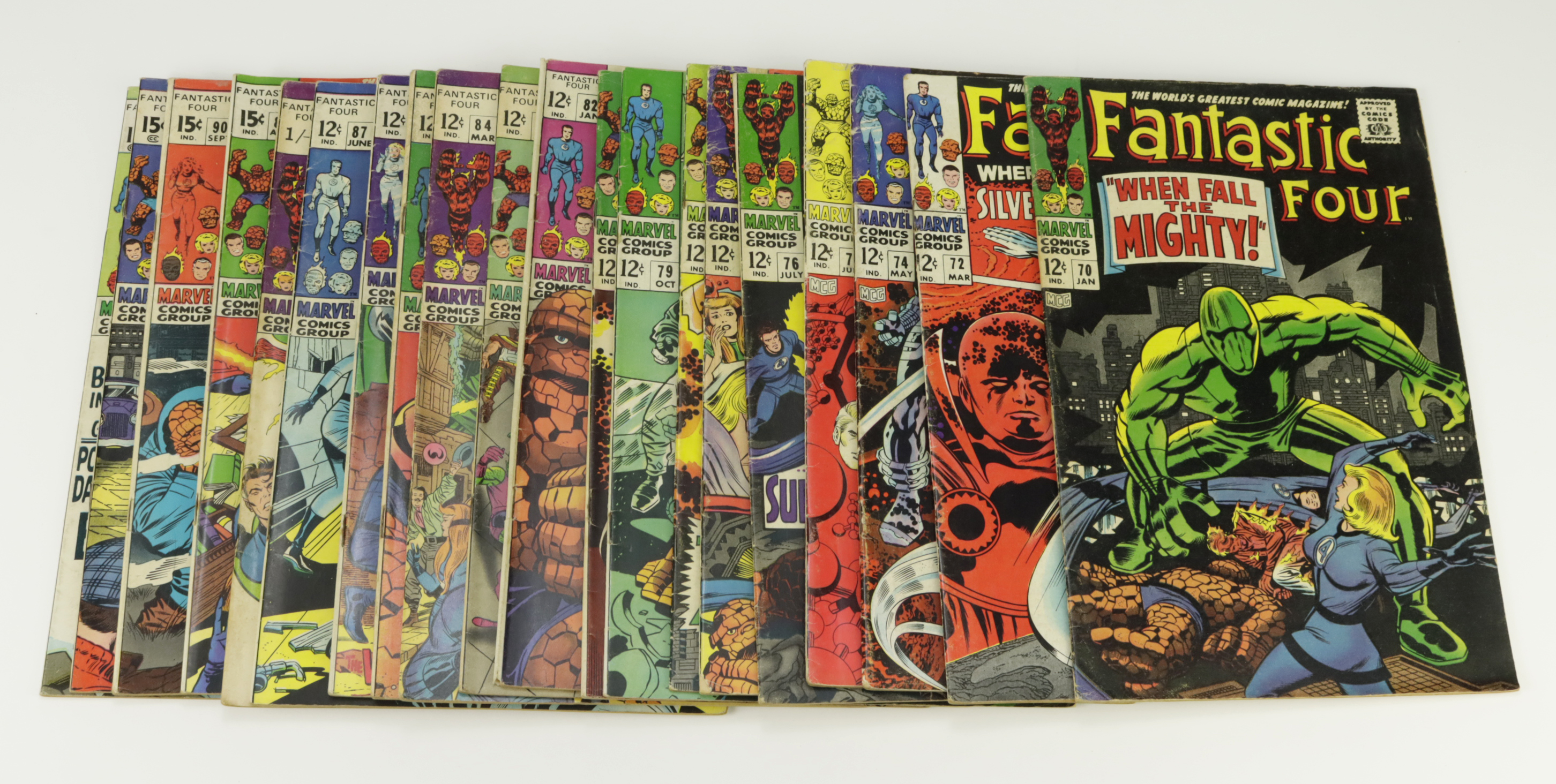 Fantastic Four. A collection of twenty Fantastic Four comics, published Marvel, circa 1967-69,