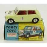 Corgi Toys, no. 227 'Morris Mini Cooper Competition Model', contained in original box