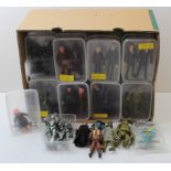 Action figures. A large collection of over sixty Action figures, mostly Dr Who related