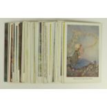 Children, Fairies, Elves, Pixies, very good collection, many better artists noted (approx 37 cards)