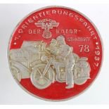 German NSKK 1937 motor rally badge.