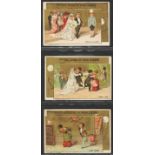 Liebig, S146 Honeymoon (French issue) complete set in a page, G - VG 1 back slight adhesion