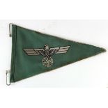 German 3rd Reich Officers Car Pennant.