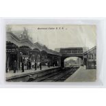 Brentwood Station GER - a Charles Martin postcard, pu. (1)