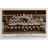 Football Team postcard - Clapton Orient F.C. 1937-38, RP, by A.Hester of Clapton, team names below