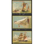 Liebig, S109 Sailing Ships (French issue) complete set in a page, G - VG, cat value £180