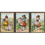 Liebig, S231 Children in National Costume (English issue) complete set in a page, G - VG, cat