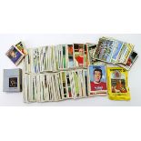 Football - small tub packed with various A & B C Gum cards and old Panini stickers, various