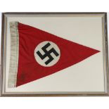 German framed NSDAP pennant.