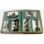 Original collection in distressed album, vintage & modern, English & Foreign, topographical,