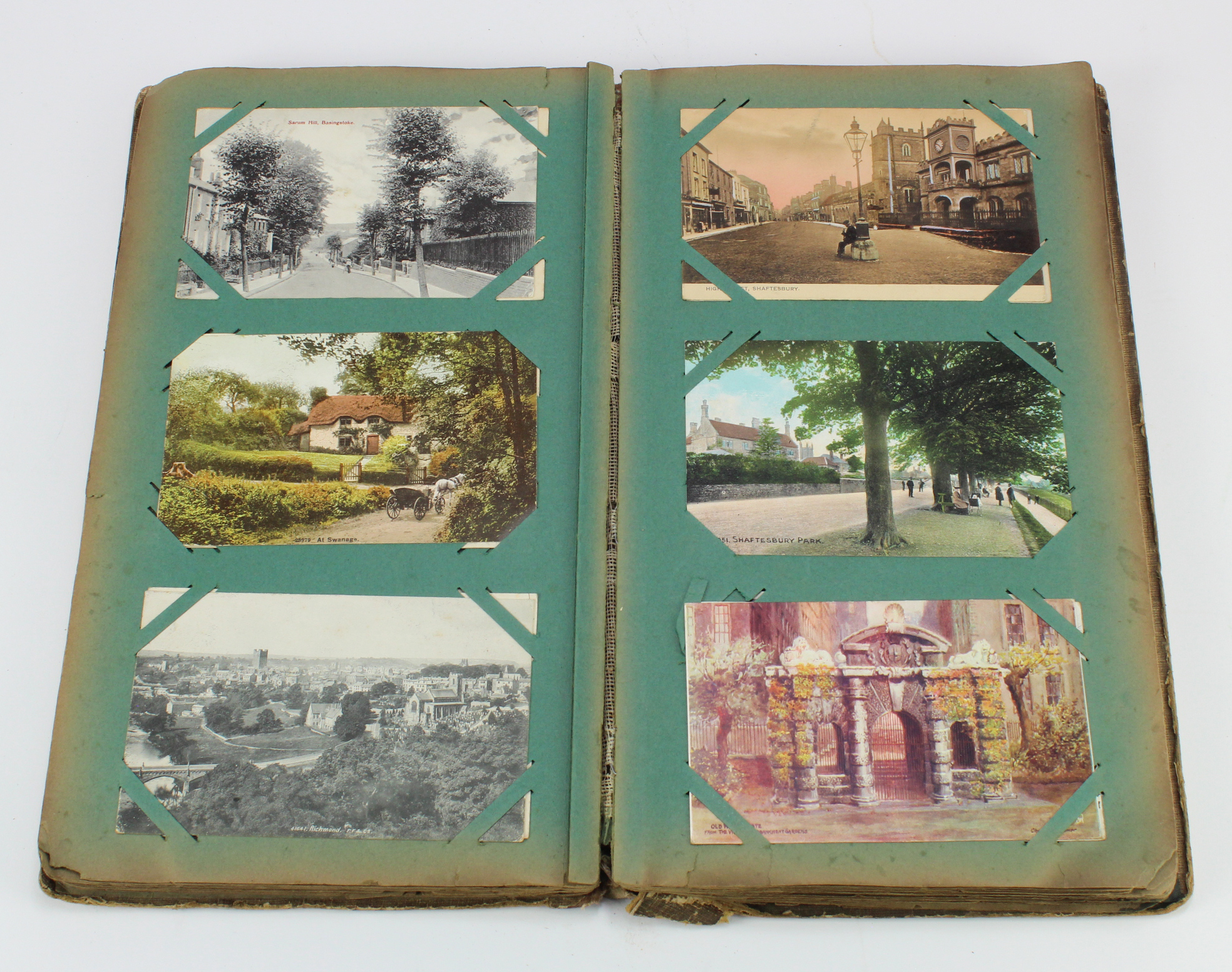 Original collection presented in an Edwardian album, inc topos, subjects inc artist signed, cats,