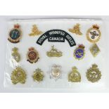 Canadian cap and other badges (15)