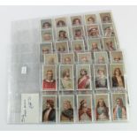 Wills, complete set Kings & Queens (short card grey back) in pages mainly VG, cat value £325