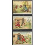 Liebig, S113 The Gamekeeper Outwitted (French issue) complete set in a page, G - VG, cat value £300