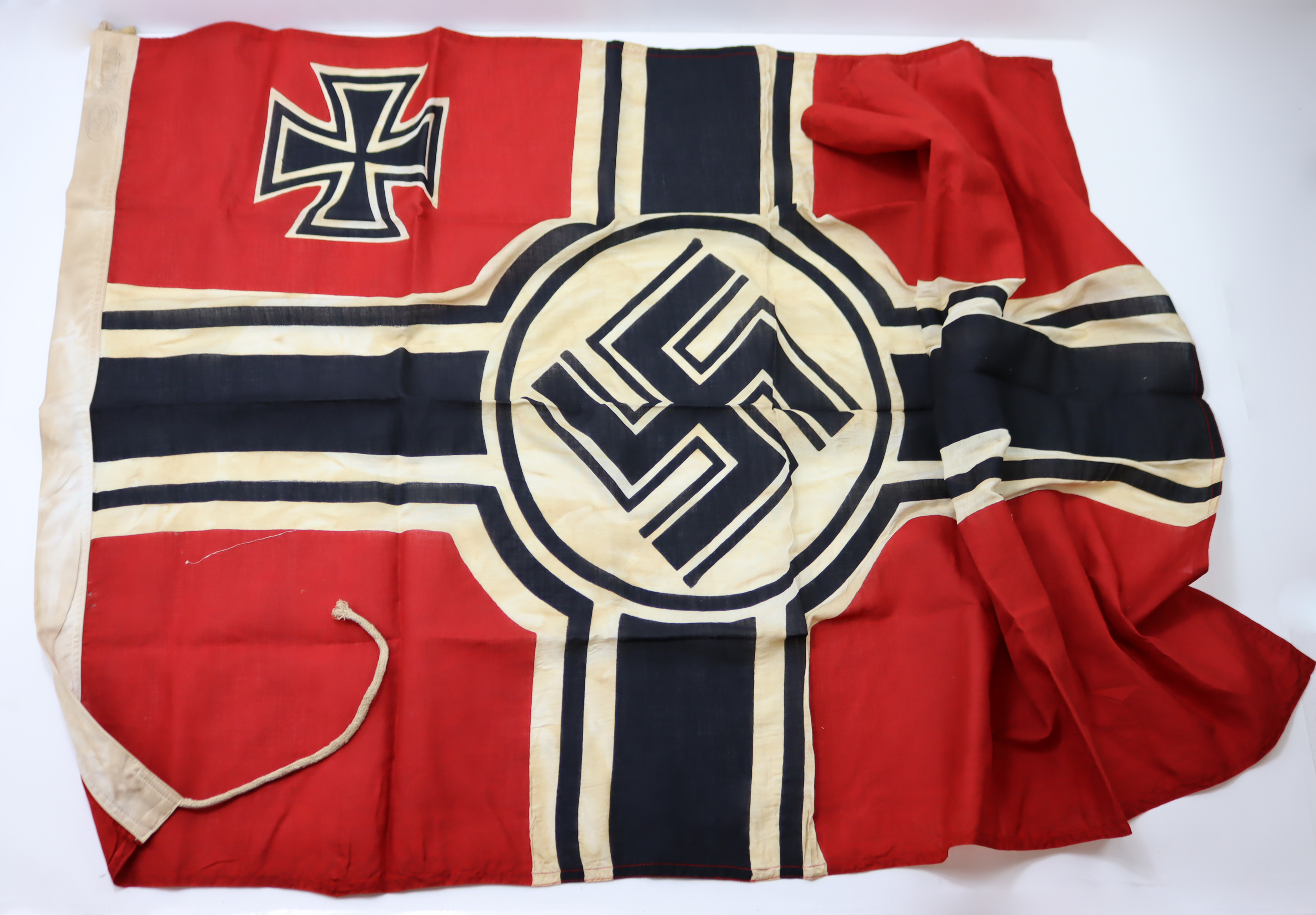 German Battle flag WW2 no moth, printed example approx 5x3 feet