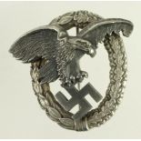 German 3rd Reich Luftwaffe Observers Badge. Maker: C.E.Juncker Berlin.