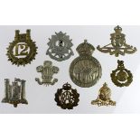 Job lot of various British cap badges.