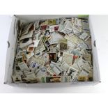 White Nevica box with a large amount of loose Cigarette Cards. (Qty)