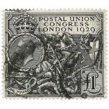 GB - 1929 GV PUC £1 Black, SG438 used. Cat £550