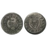Charles I copper farthing, Maltravers, Type 2, mm. small lis, both sides, S.3198, an unusually