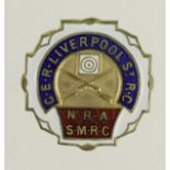 Great Eastern Railway, Liverpool St. R.C. (Rifle Club) (N.R.A. & S.M.R.C.) Brass & enamel badge made