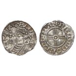 Cnut, Silver Penny, Short Cross type, Spink 1159 Windraed on Canterbury, slightly pitted nVF, tiny