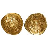 Byzantine gold Hyperpyron of Andronicus II & Michael IX, 1295-1320 AD, 22mm, 3.41g, see Sear 2396 cf