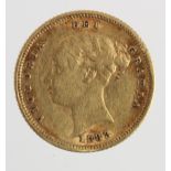 Half Sovereign 1883S, Sydney Mint, Australia, S.3862E, VF, slightly bent.