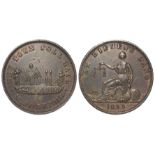 Australia, Van Diemen's Land (Tasmania), R. Josephs, New Town Toll Gate penny token 1855, KM# Tn141,