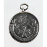 Railway related - Midland Railway Ambulance First Aid rendered (probably) silver medal. Presented to