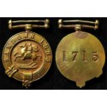Horse racing bronze Sandown, 1883 badge/pass/medal No. 1715