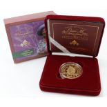 Crown 2000 "Queen Mother" gold Proof FDC boxed as issued