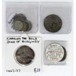 European Hammered (7): Antioch Crusader penny of Bohemond III, Metcalf 402, VF, tone spot; Charles