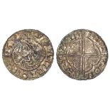 Anglo-Saxon silver penny of Cnut, Quatrefoil type, 0.84g, S.1157, Ada on Cambridge, deeply toned,