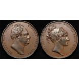 British Commemorative Medal, bronze d.33mm: Coronation of William IV & Adelaide 1831, official Royal