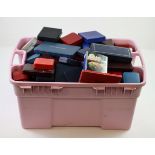 Coin Cases, a large plastic storage tub full.