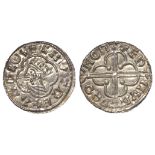Anglo-Saxon silver penny of Cnut, Quatrefoil Type, S.1157, 1.14g. Obverse reads:- CNVT REX