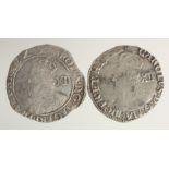 Charles I silver shilling mm. tun [1636-1638] no inner circles, double arched crown, Group 3a, Spink