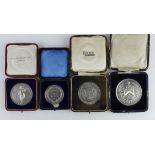 GB silver medals, cased (4) agricultural and other trade assoc., early 20thC; approx. 169.52