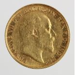 Half Sovereign 1908M, Melbourne Mint, Australia, S.3975, VF