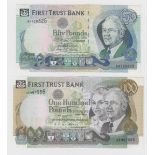 Northern Ireland, First Trust Bank (2) 100 Pounds dated 10th January 1994, signed E.F McElroy,