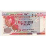 Northern Ireland, Bank of Ireland 100 Pounds dated 28th August 1992, signed D.J. Harrison, serial