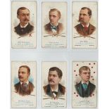 Allen & Ginter (U.S.A.) - The World's Champions, 1888, Billiard Players, 6 different cards, mixed