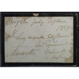 GB - historic royalty. Free mourning cover signed Munster - 1st Earl of Munster, an English peer