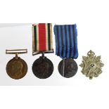 Mixed lot inc Italian Commemorative Medal for Operations in East Africa with Combatants Sword to