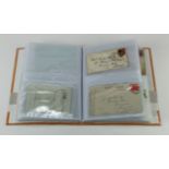GB - Postal History, covers, FDC's and Revenue stamps on receipts in modern binder, majority GB,
