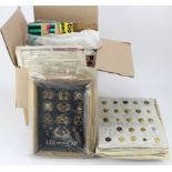 Maritime interest - box with various collections of cloth / bullion badges, fine selection of